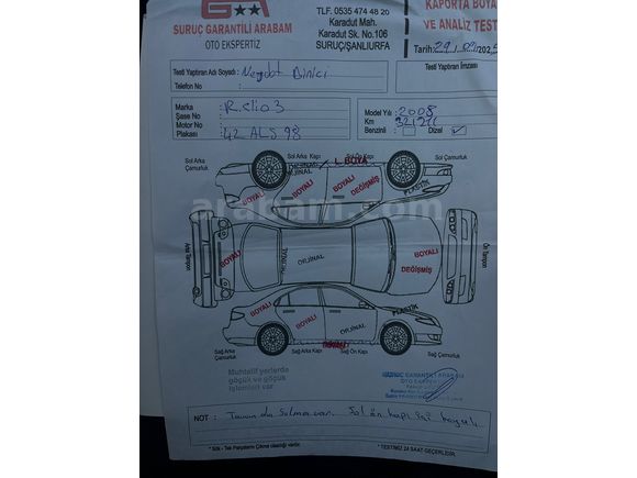 Sahibinden Renault Clio 1.5 dCi Authentique 2008 Model 