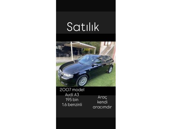 Sahibinden Audi A3 Sportback 1.6 Standart 2007 Model 