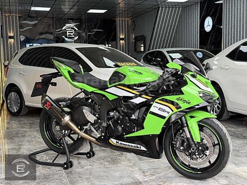 Galeriden Kawasaki Ninja ZX 6R 2025 Model Balıkesir 8.000 km Yeşil