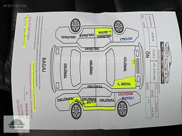 ATLAS AUTO'DAN AUDİ+A4+TFSI+DYNAMIC+PAKET+SANRUFF+KOLTUK+ISITMA+