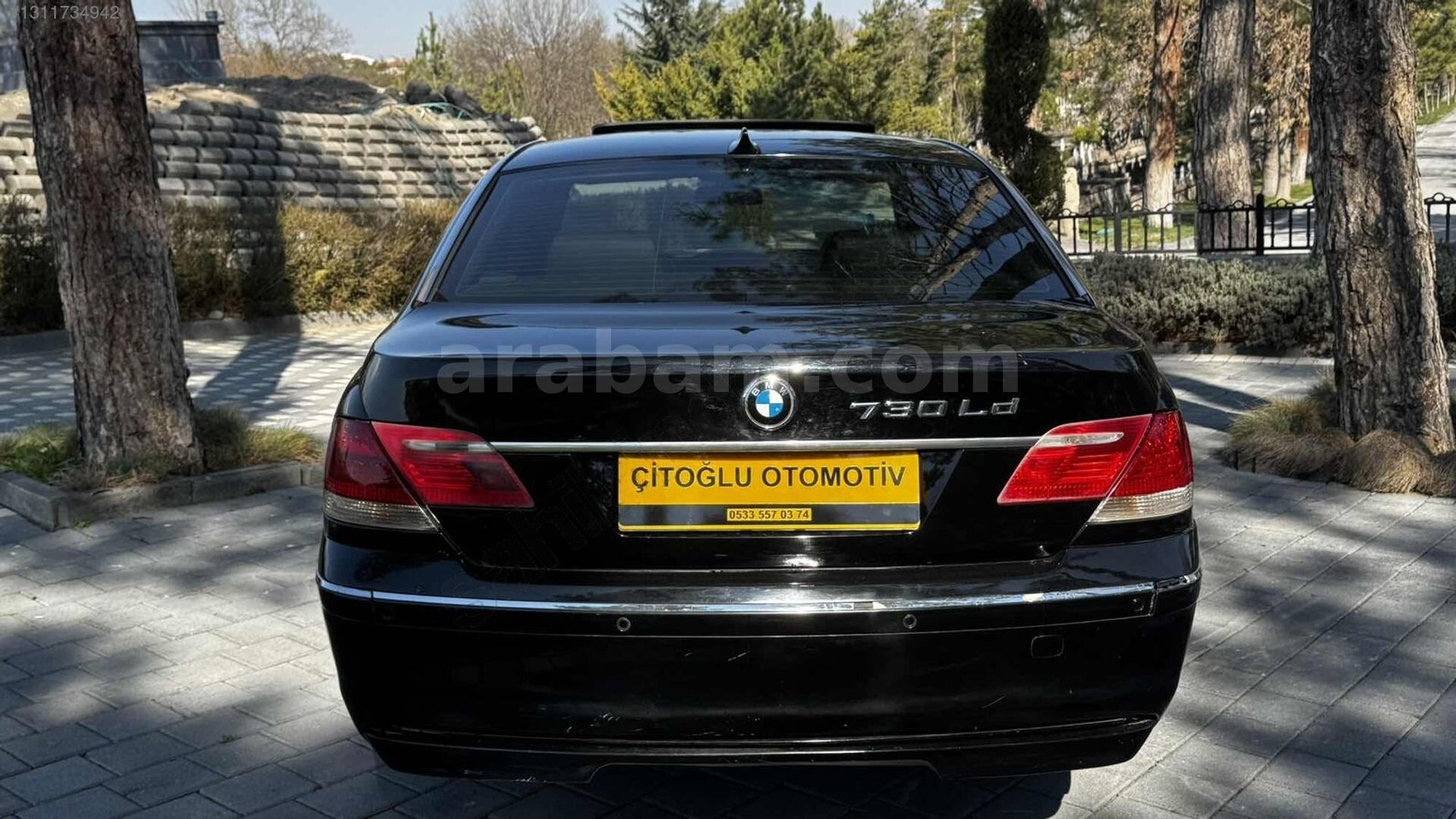 Galeriden BMW 7 Serisi 730d Long Individual Edition 2008 Model Kayseri 556.000 km Siyah 6