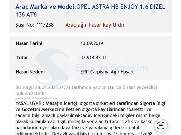 Sahibinden Opel Astra 1.6 CDTI Dynamic 2018 Model 