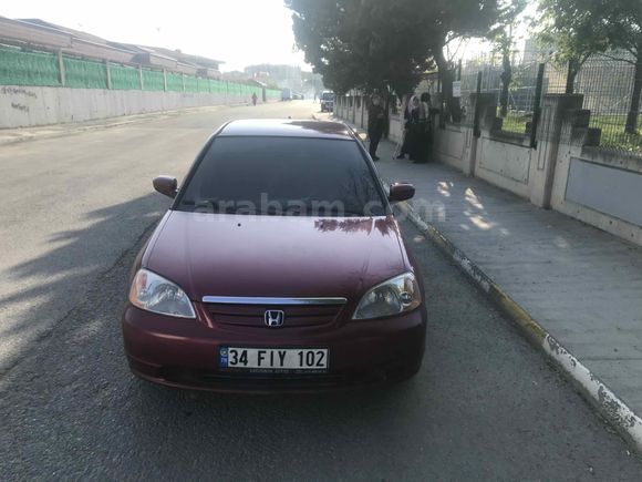 Sahibinden Honda Civic 1.6i VTEC ES 2004 Model  332.500 km Bordo