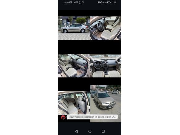 Sahibinden Renault Megane 1.6 Expression 2009 Model Mersin 210.000 km Kahverengi