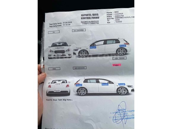 Sahibinden Mini One 1.4 2008 Model İstanbul 175.000 km Beyaz