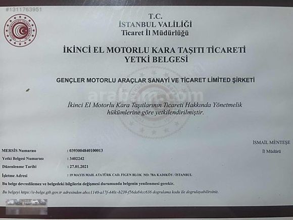 GENÇLER OTOMOTİV/KOZYATAĞI/BOYASIZ+309 BG+4X4 ...