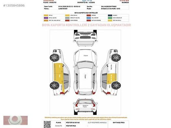 2013 RANGE ROVER EVOQUE 2.0 Sİ4 PURE