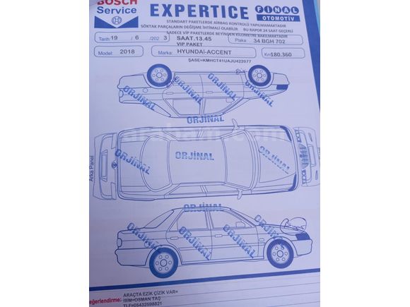 Sahibinden Hyundai Accent Blue 1.6 CRDI Mode Plus 2018 Model