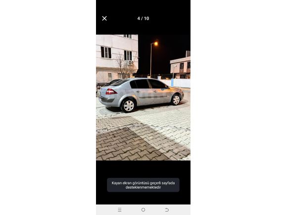Sahibinden Renault Megane 1.6 Dynamique 2004 Model  269.000 km Gri (Gümüş)