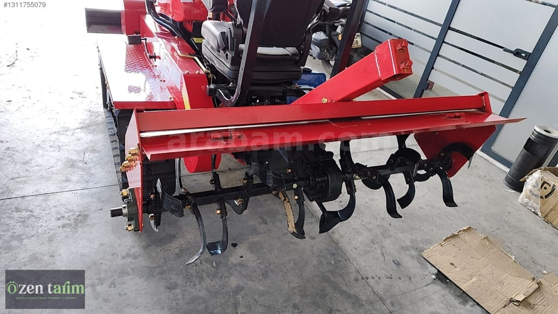 MİNİ PALETLİ TRAKTÖR ARKA ROTOVATÖR ÇAPALAMA ATAÇMANI
