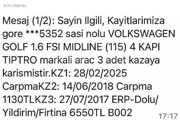 DEMİRHAN OTO'DAN 132.000 KM GOLF