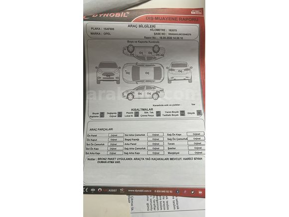 Boyasız değişensiz Opel