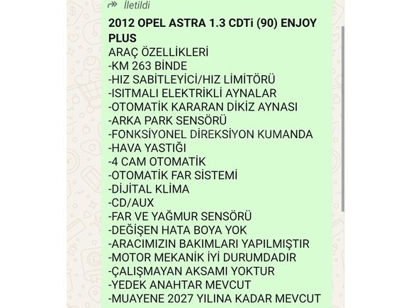 Boyasız değişensiz Opel