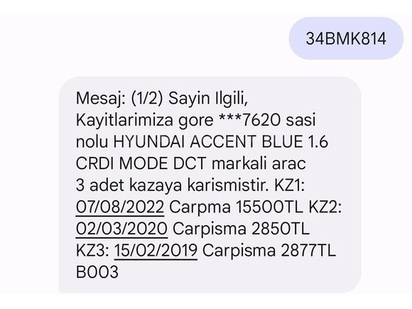 2018 Accent Blue 1.6 CRDi | Otomatik | 135.000 km | Sorunsuz
