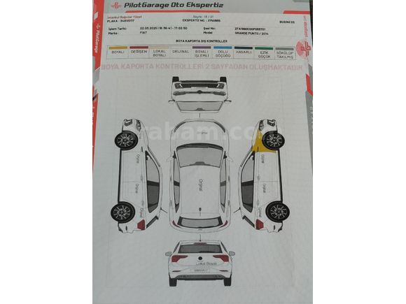 Sahibinden Fiat Punto 1.2 Popstar 2014 Model  105.600 km Beyaz