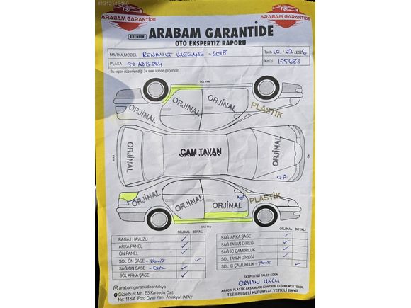 CAM TAVAN MEGANE 4