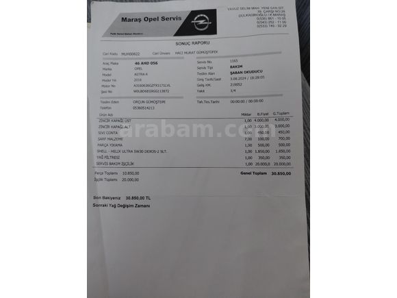 Sahibinden Opel Astra 1.6 CDTI Design 2016 Model
