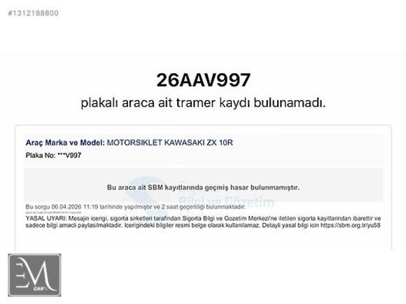 Galeriden Kawasaki Ninja ZX-10R 2012 Model Eskişehir 41.300 km