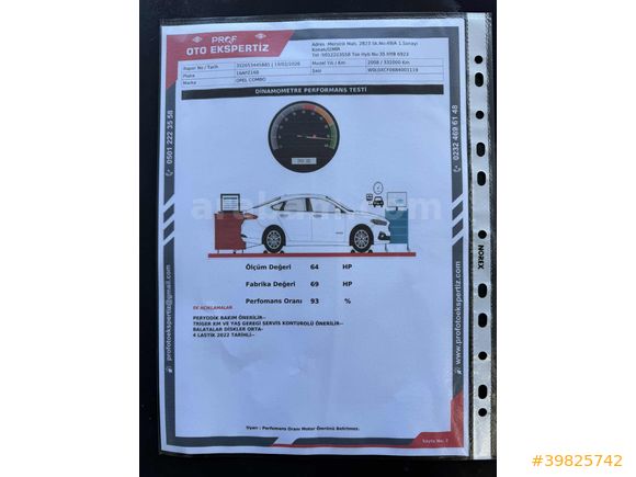 2008 OPEL COMBO 1.3 CDTI CITY PLUS DEĞİŞENSİZ