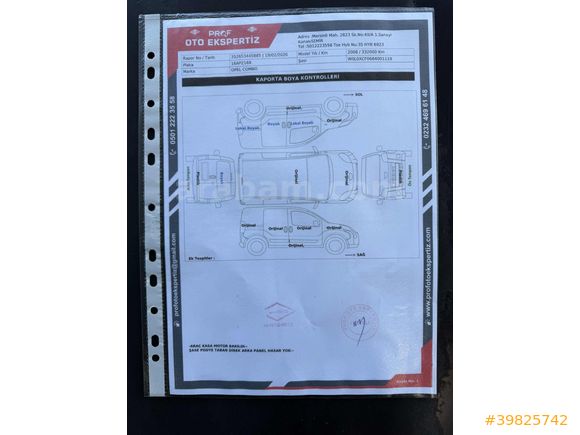 Galeriden Opel Combo 1.3 CDTI City Plus 2008 Model İzmir 330.000