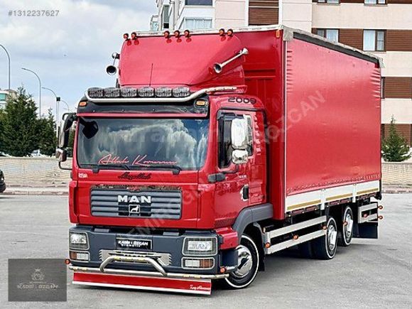 2009 MAN TGL 12.180 3 KAYAR PERDE ORJ.514.BİN KM'DE 10 TKR FULL