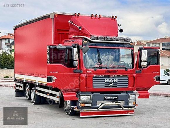 2009 MAN TGL 12.180 3 KAYAR PERDE ORJ.514.BİN KM'DE 10 TKR FULL