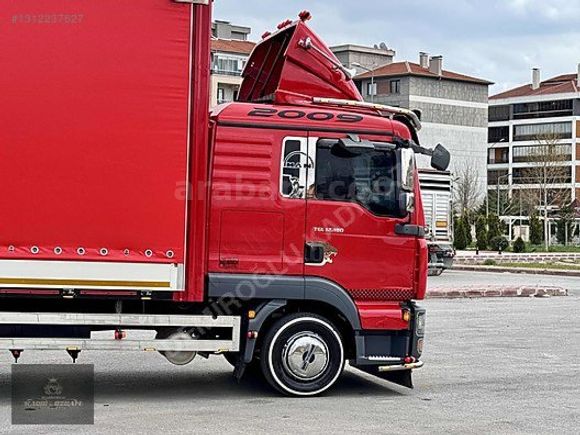 2009 MAN TGL 12.180 3 KAYAR PERDE ORJ.514.BİN KM'DE 10 TKR FULL
