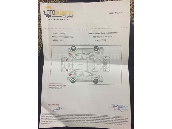 Bankacıdan satılık Volkswagen Polo 1.4 Basicline 2005 Model 