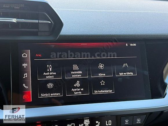 2022 MODEL*AUDİ A3 SEDAN 35TFSI ADVANCED S-TRONİC*%20 KDV**