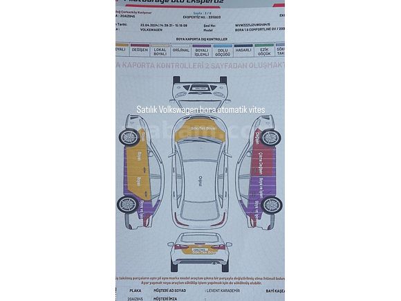 Sahibinden Volkswagen Bora 1.6 Comfortline 2004 Model