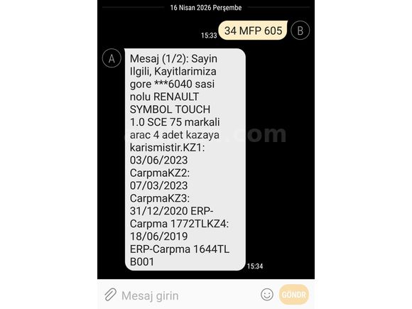 2017 SEMBOL 1.0 BENZİNLİSahibinden Renault Symbol 1.0 SCe Touch 2017 Model