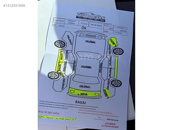 SEVİLEN AUTO dan RENAULT SYMBOL TOUCH PAKET İÇİ BEJ