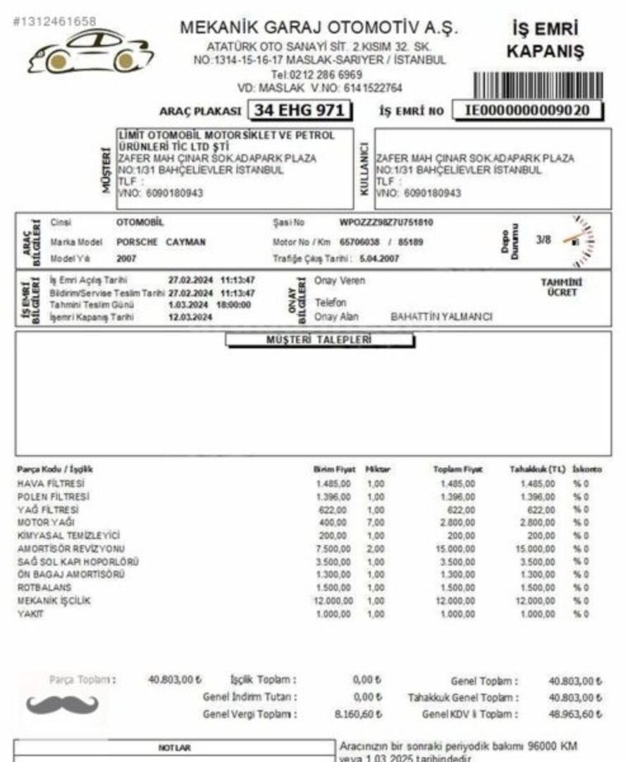 Galeriden Porsche Cayman 2007 Model Samsun 93.000 km Lacivert 2