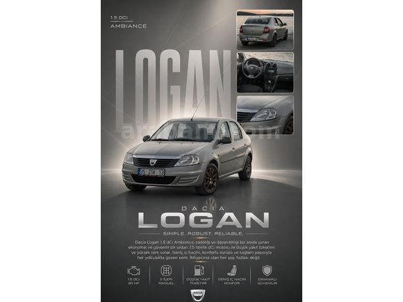 Sahibinden Dacia Logan 1.5 dCi Ambiance 2009 Model