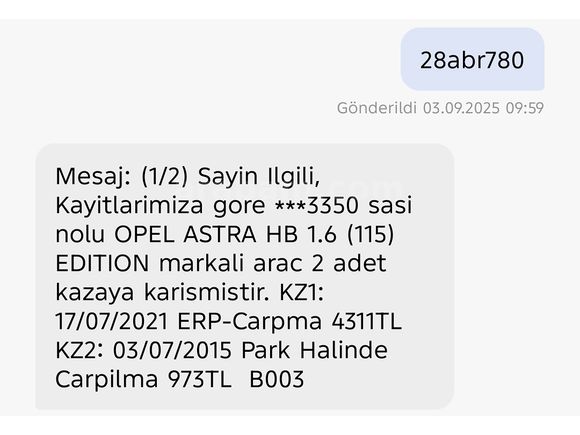 SAHİBİNDEN DEĞİŞENSİZ ASTRA