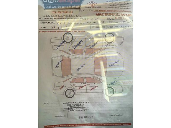 Sahibinden Otomatik Opel Astra 1.6 CD 2000 Model 