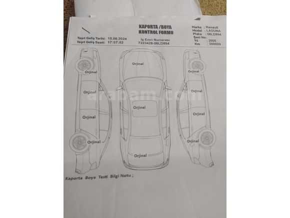 Sahibinden Renault Laguna 1.6 Expression 2005 Model