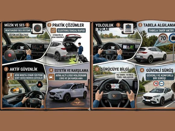 HATASIZ CUPRA FORMENTOR BEYAZ BEATS İLERİ SÜRÜŞ FULL
OPSIYONLU