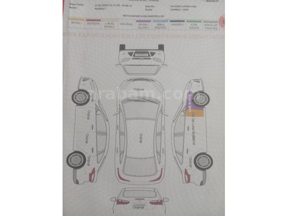 Sahibinden Renault Symbol 1.5 dCi Touch 2015 Model