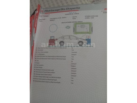 Sahibinden Renault Symbol 1.5 dCi Touch 2015 Model