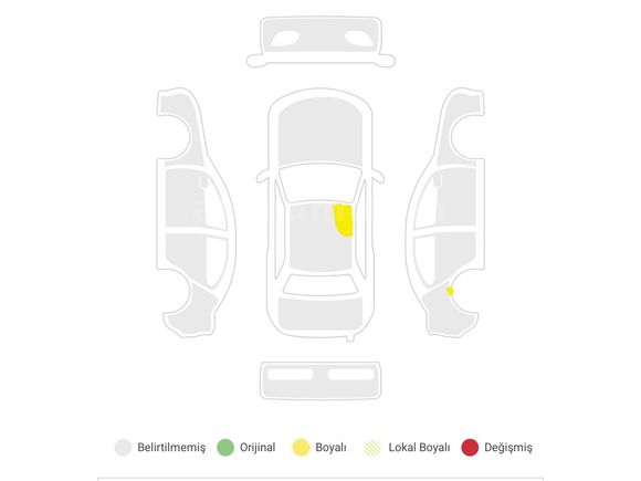 Memurdan Volkswagen Caddy 1.6 TDI Comfortline 2012 Model 2 parça lokal  işaretli olan kadar yer boyalı görmek için fotoğraflar kısmına bakın