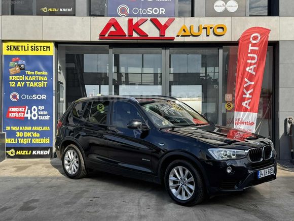 AKY AUTO'DAN 2015 BMW X3 2.0İ SDRİVE 149.000 KM SUNROFFLU