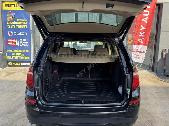 AKY AUTO'DAN 2015 BMW X3 2.0İ SDRİVE 149.000 KM SUNROFFLU