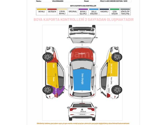  Volkswagen Polo 1.4 Chrome Edition 2013 Model 