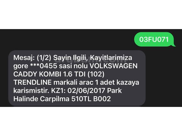 Sahibinden Volkswagen Caddy 1.6 TDI Trendline 2011 Model 