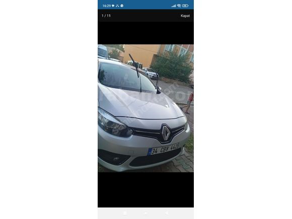 Sahibinden Renault Fluence 1.5 dCi Touch 2015 Model  158.000 km Gri (Gümüş)