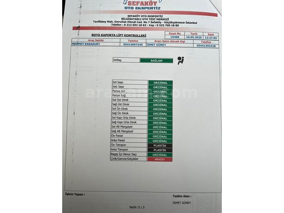 DÜŞÜK KM MASRAFSIZ ARACIM SATILIKTIR 