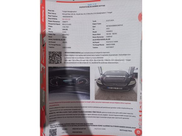 Sahibinden Ford Mondeo 1.6 Ecoboost Titanium 2012 Model 