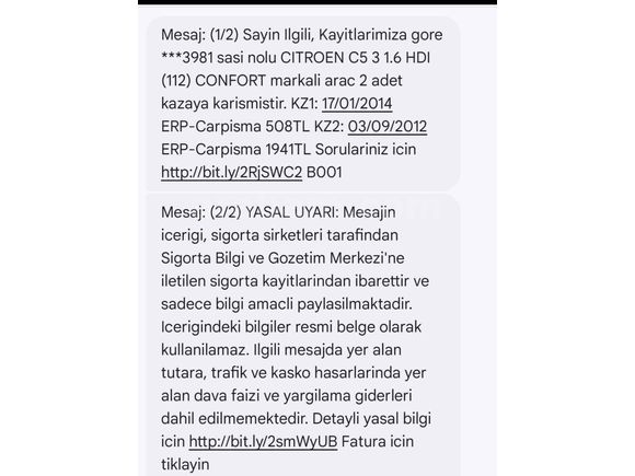 Sahibinden Citroen C5 1.6 HDi Confort 2012 Model Konya