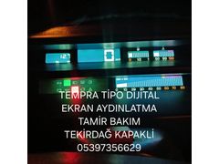 Tempra tipo dijital ekran tamir bakım aydınlatma ve bütün elektirik aksami yapılır